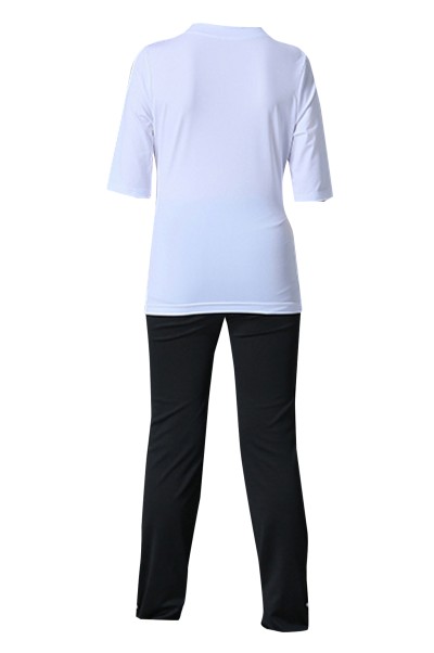 Custom-made Latin dance competition dance clothes, design solid color V-neck dance clothes, dance clothes suit supplier SKDO001 detail view-3